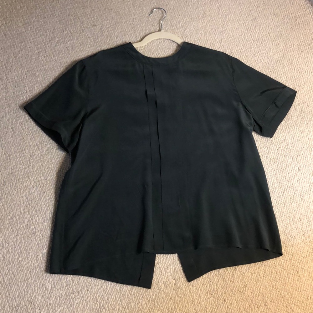 Jone’s New York Olive Green Silk Blouse